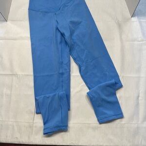 Aerie Women’s Offline Crossover Waist Blue Leggings Size XS Short